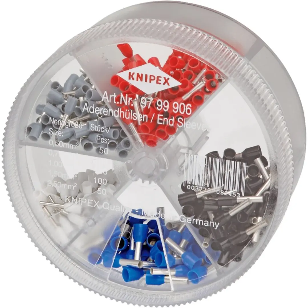 Knipex Assortimentsbox Geïsoleerde Adereindhulzen 0,50-2,50mm² - 5 Kleuren