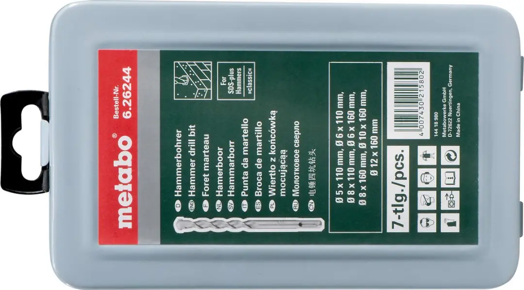 Metabo SDS Plus Boorset 6-delig 626244000