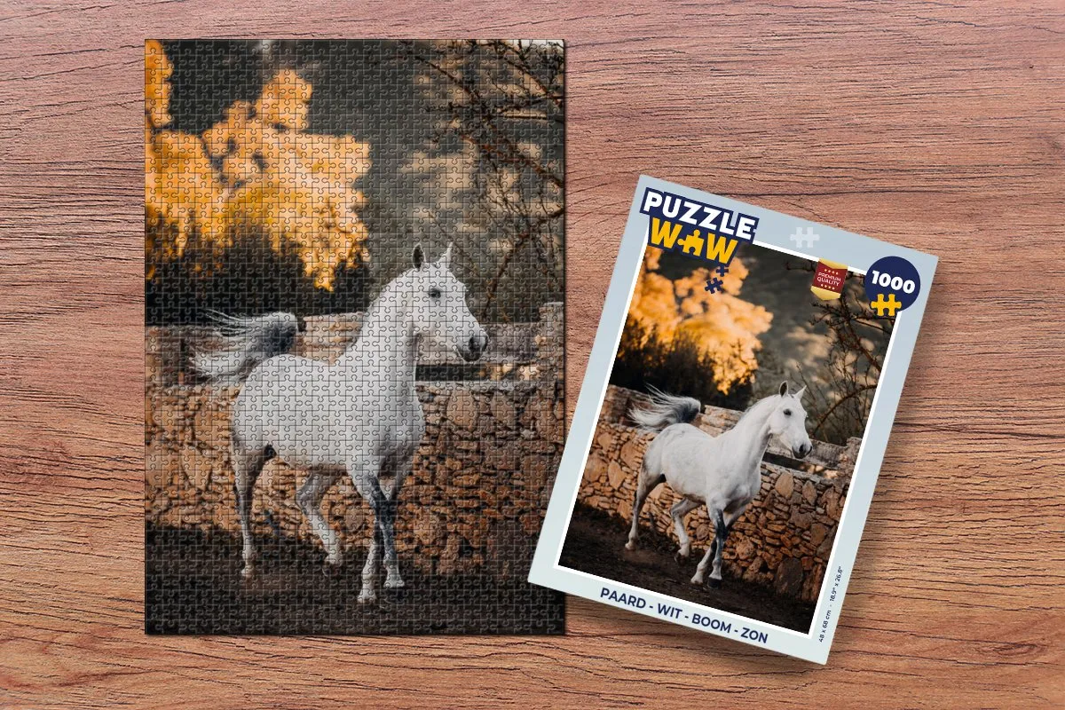 PuzzleWow Legpuzzel Paard - 1000 Stuks - Multicolor