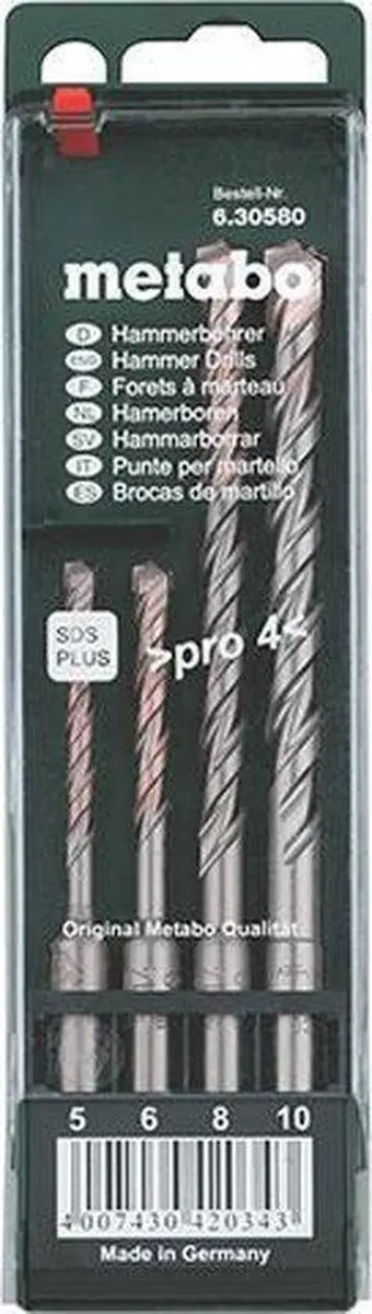 Metabo SDS Plus Pro 4-delige Borenset