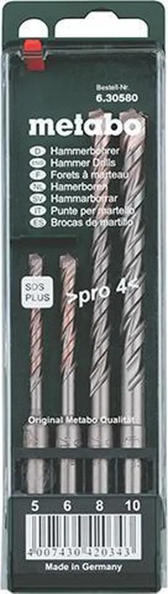 Metabo SDS Plus Pro 4-delige Borenset