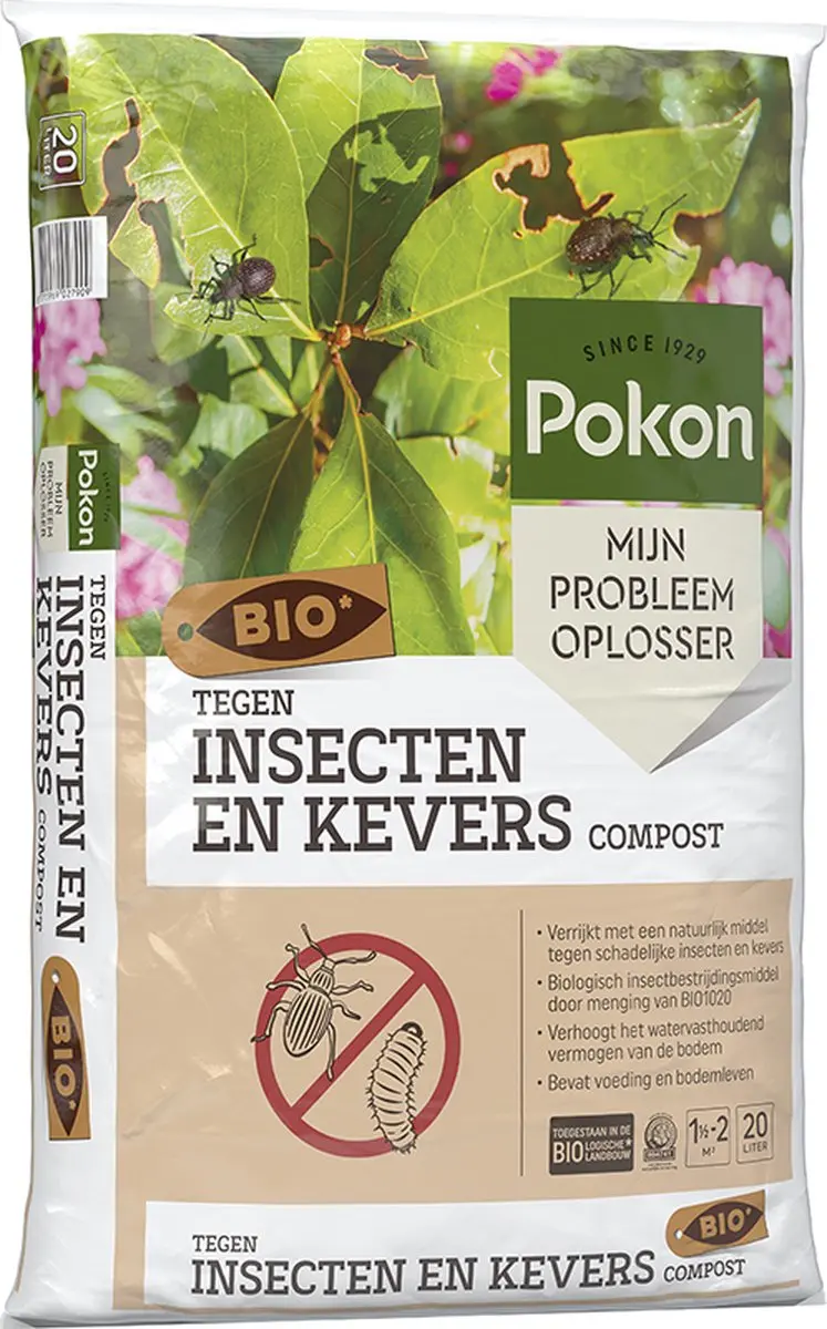 Pokon Bio Tegen Insecten en Kevers Compost 20L