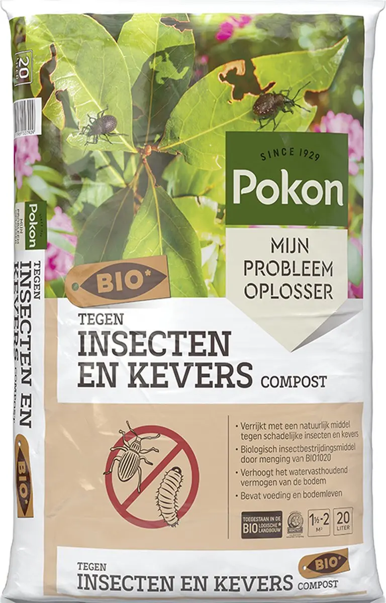 Pokon Bio Tegen Insecten en Kevers Compost 20L - afbeelding 2 van 6