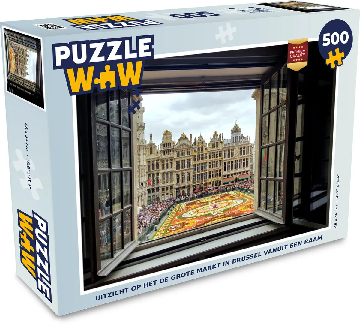 PuzzleWow Brussel Legpuzzel 500 Stuks