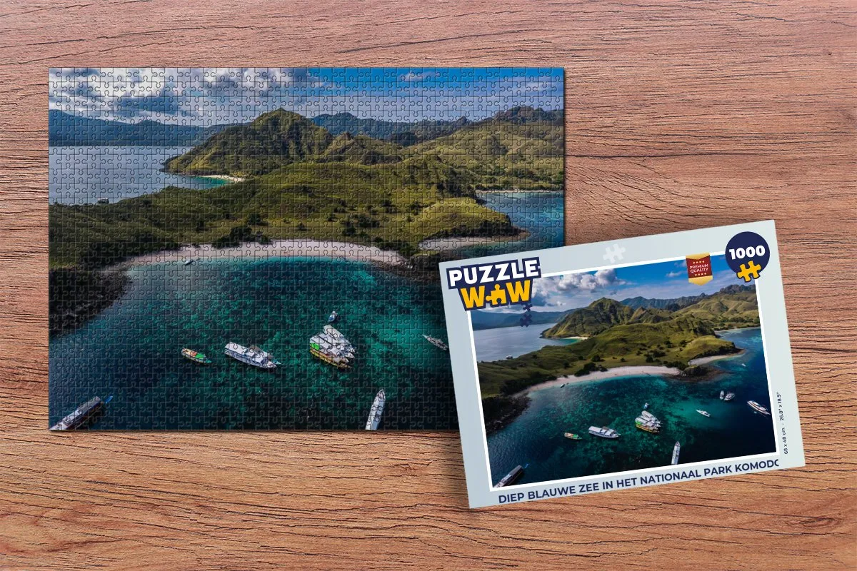 PuzzleWow Diep Blauwe Zee Komodo Legpuzzel 1000 Stuks