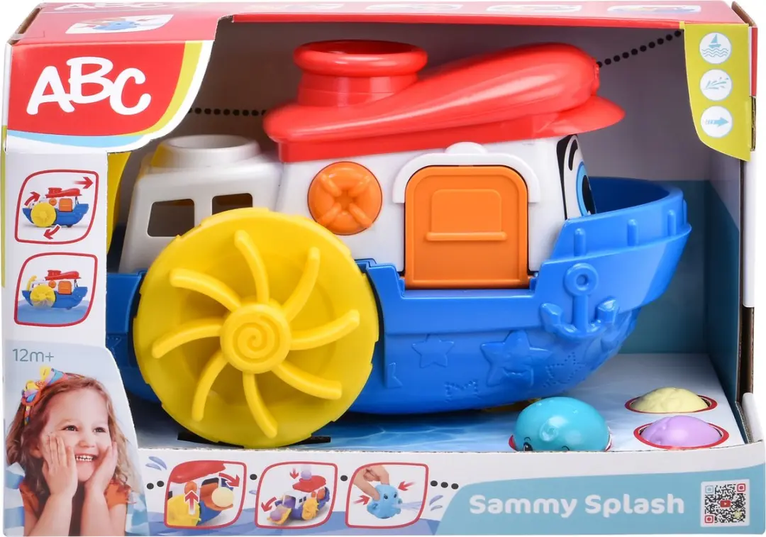 Simba Sammy Splash Schip Boot 204115005 - Blauw/Rood/Geel/Wit/Oranje - afbeelding 2 van 6