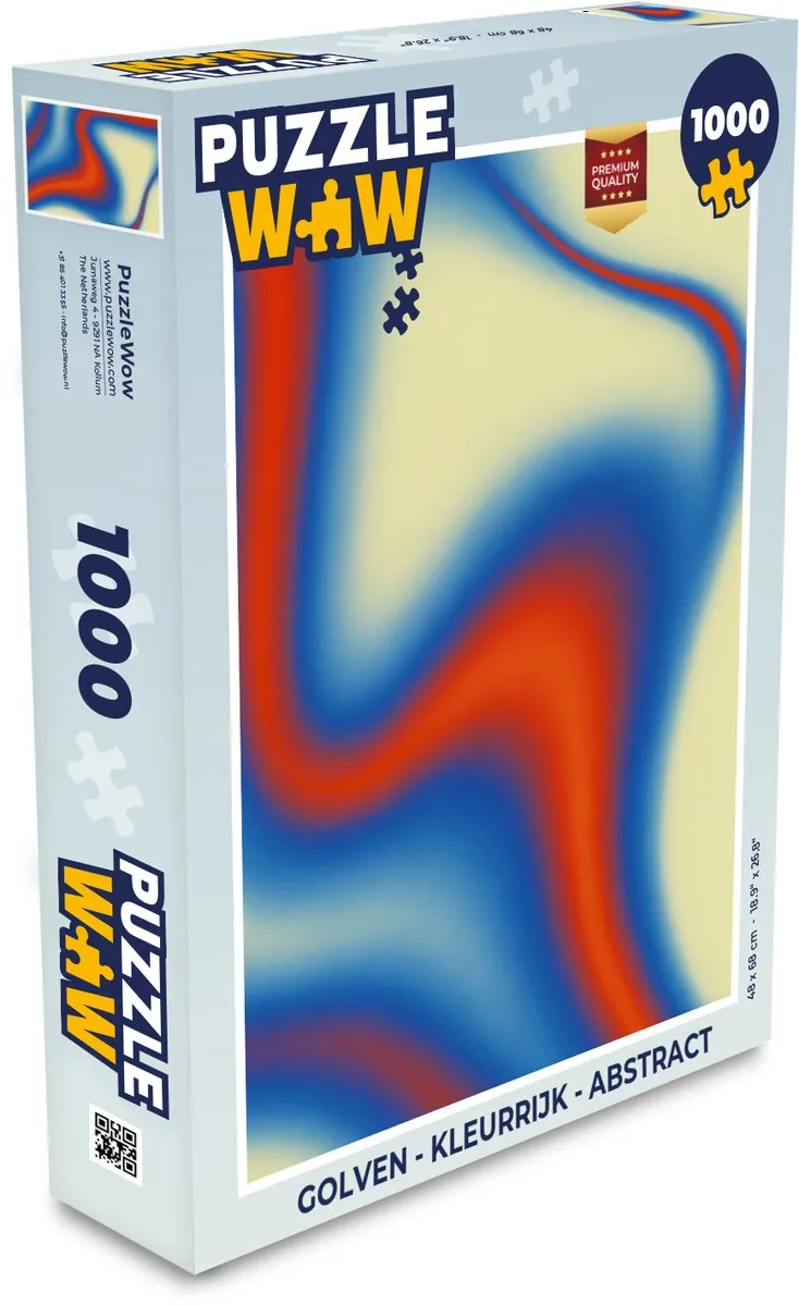 PuzzleWow Golven Legpuzzel 1000 Stuks