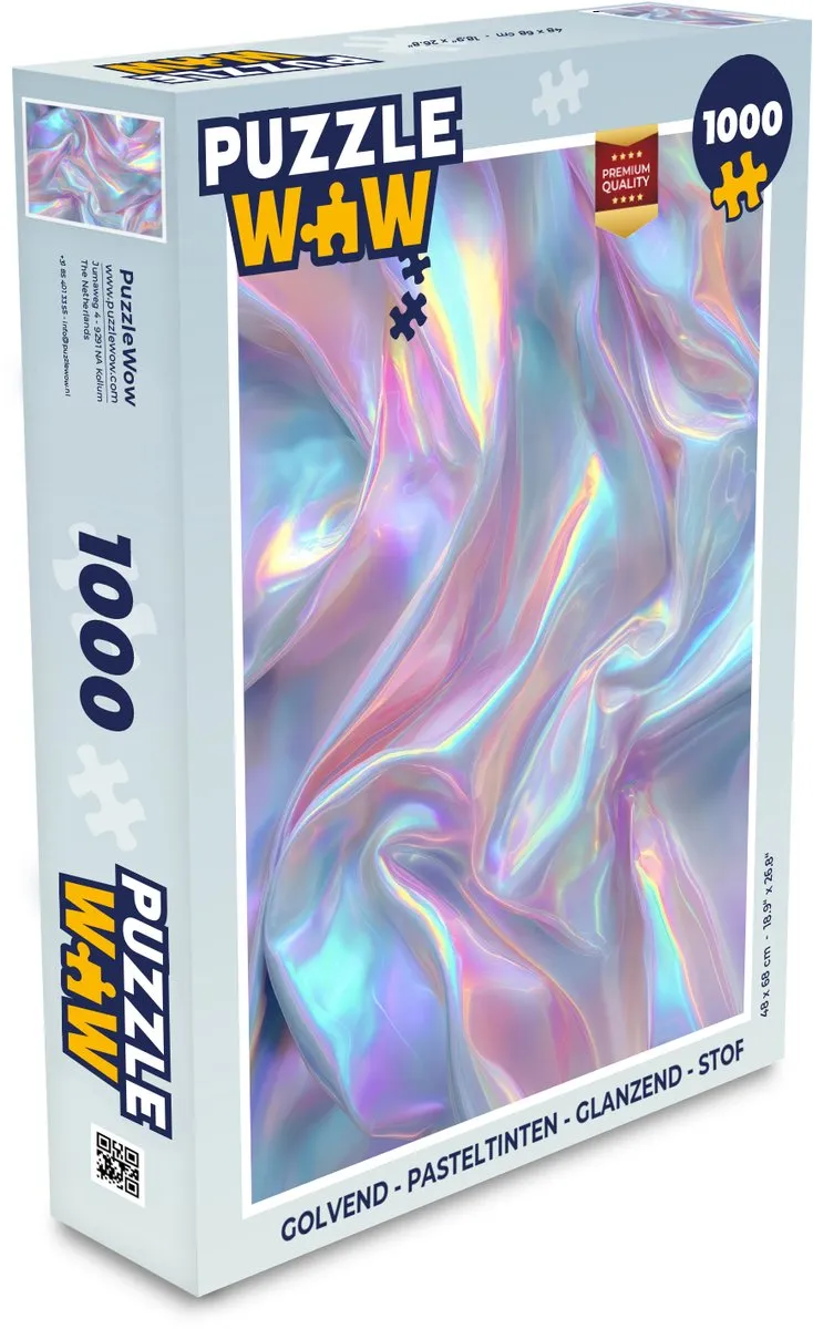 PuzzleWow Golvend Pasteltinten Legpuzzel 1000 Stuks