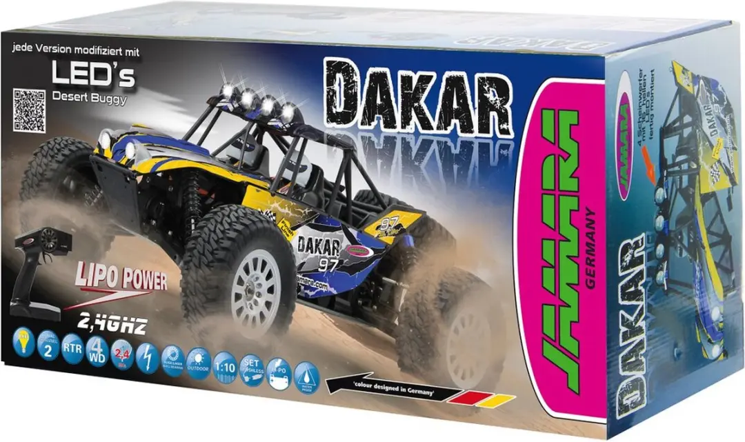 Jamara Dakar Buggy RC Auto 4WD 35 km/u - Blauw
