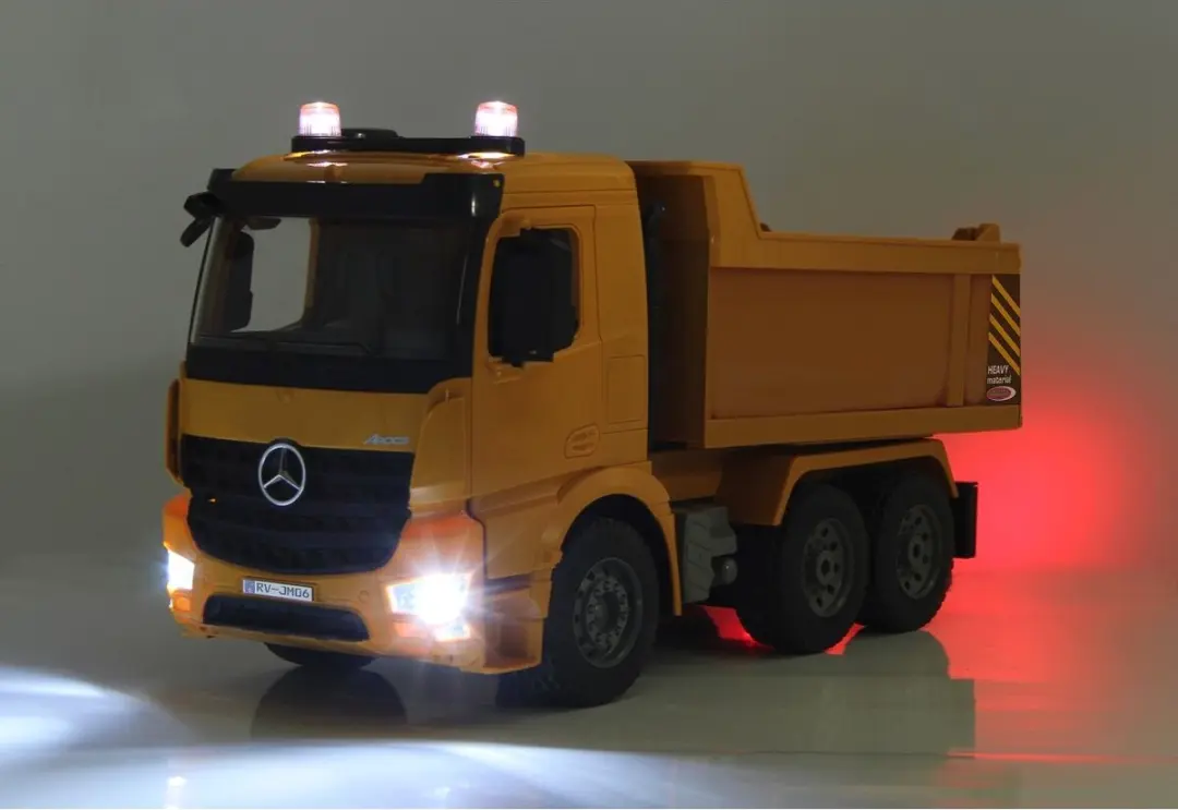 Jamara Mercedes Arocs Dump Truck 1:20 - Geel - afbeelding 5 van 6