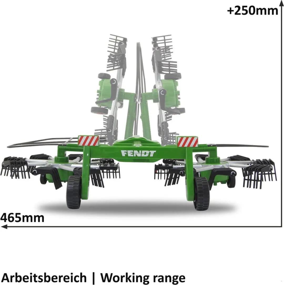 Jamara RC Landbouwvoertuig Hooi Hark Trailer 412589 - Groen - afbeelding 6 van 6
