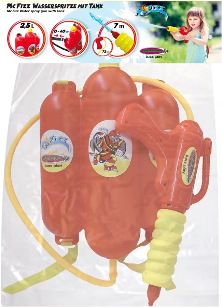 Jamara Waterpistool Junior 2,5L - Rood - afbeelding 5 van 5