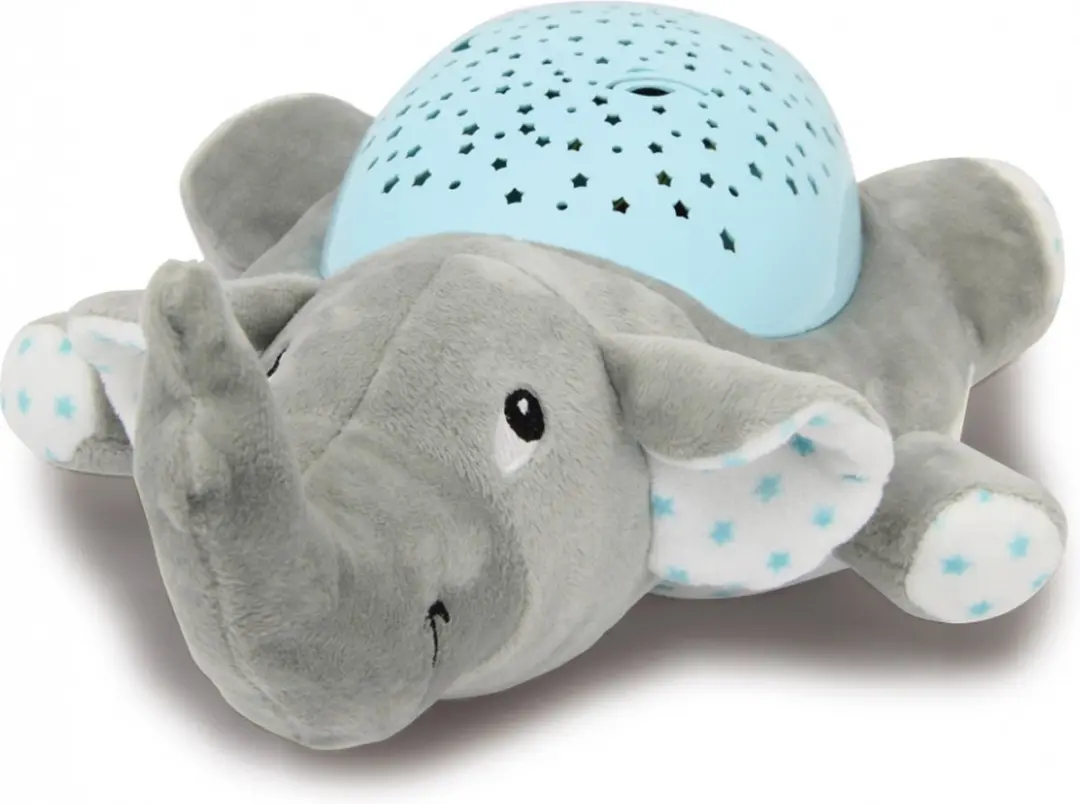 Jamara Dreamy Elephant Nachtlamp 32cm - Grijs/Blauw - afbeelding 5 van 6