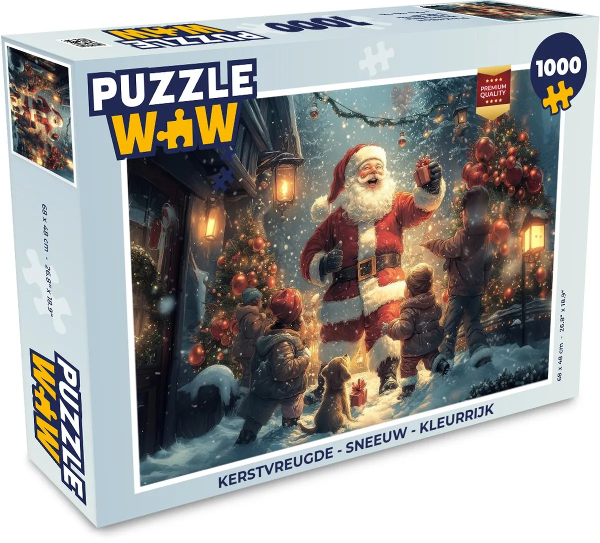 PuzzleWow Kerstvreugde 1000 Stuks Puzzle