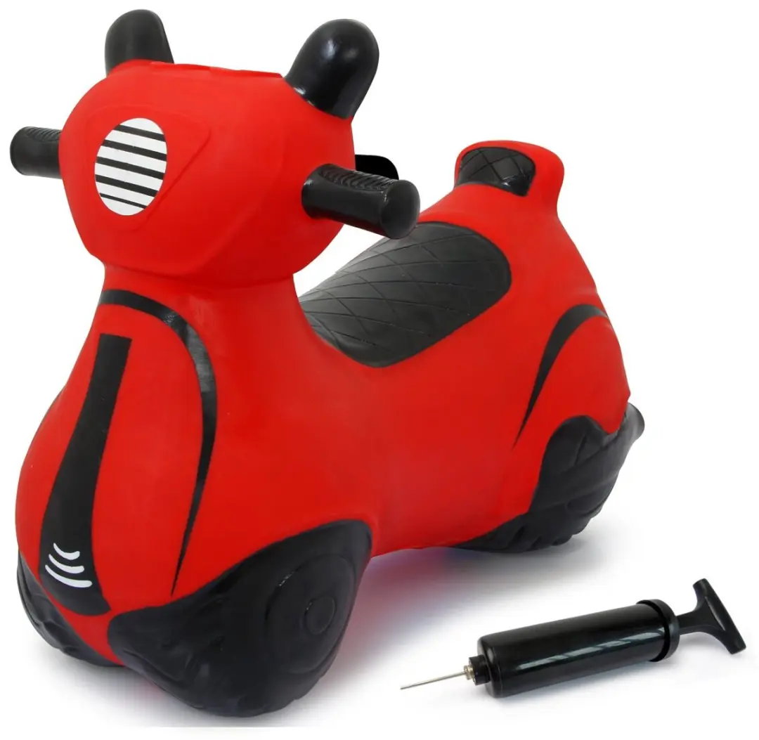 Jamara Skippybal - 460572 Skippy Scooter Rood Junior met Pomp - afbeelding 3 van 6