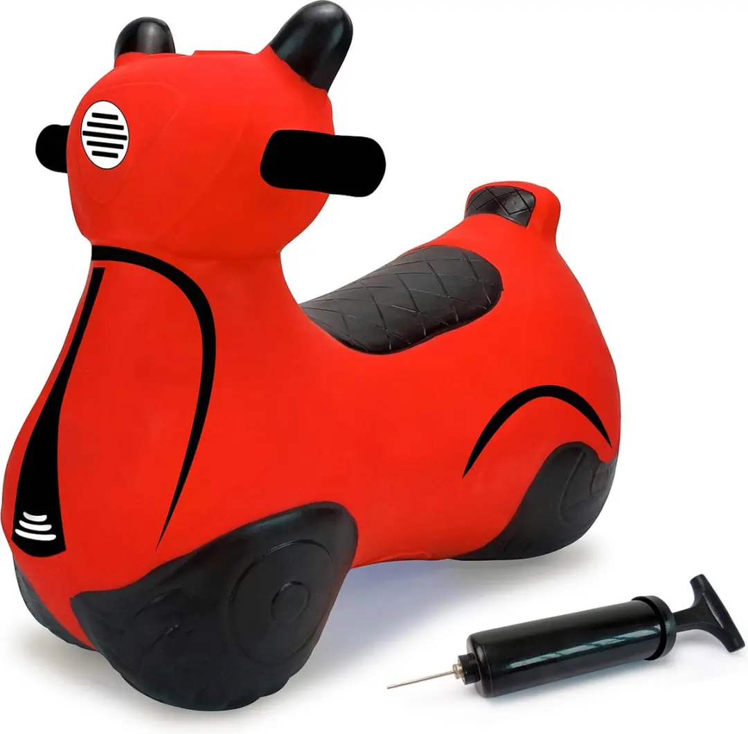 Jamara Skippybal - 460572 Skippy Scooter Rood Junior met Pomp - afbeelding 5 van 6