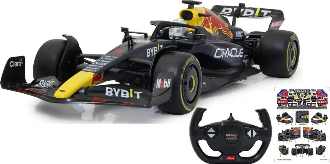 Jamara RC Oracle Red Bull Racing RB18 1:12 Auto - Rood - afbeelding 4 van 6