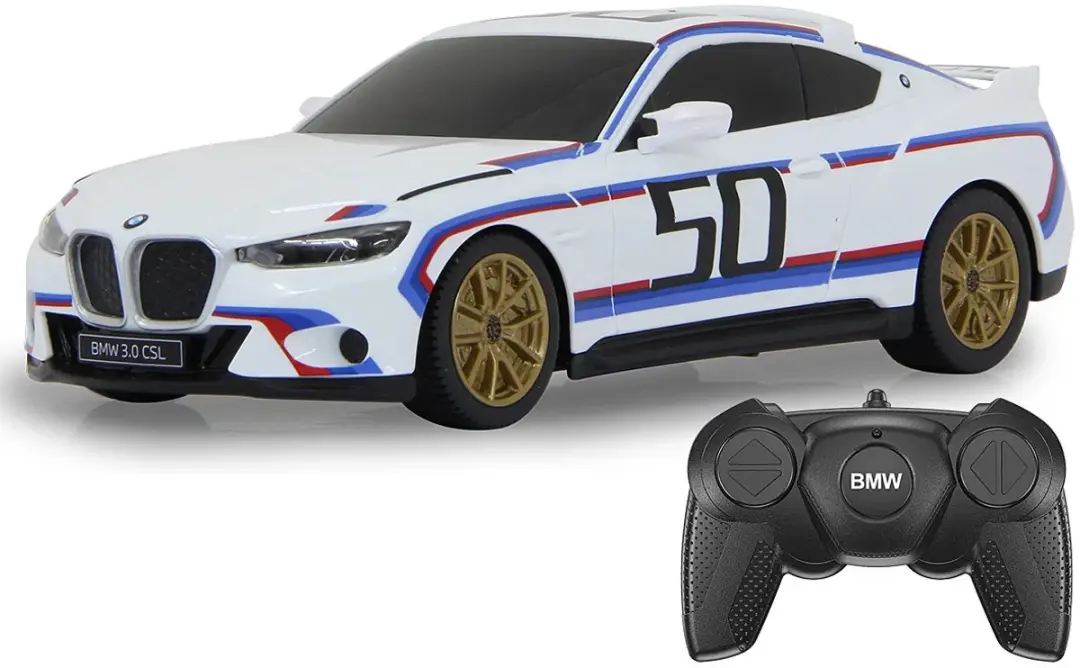 Jamara RC Sportauto BMW 3.0 CSL 1:24 - Wit-Zwart
