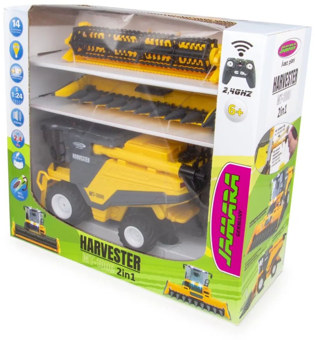Jamara RC Maaidorser MT-1000 1:24 - Geel