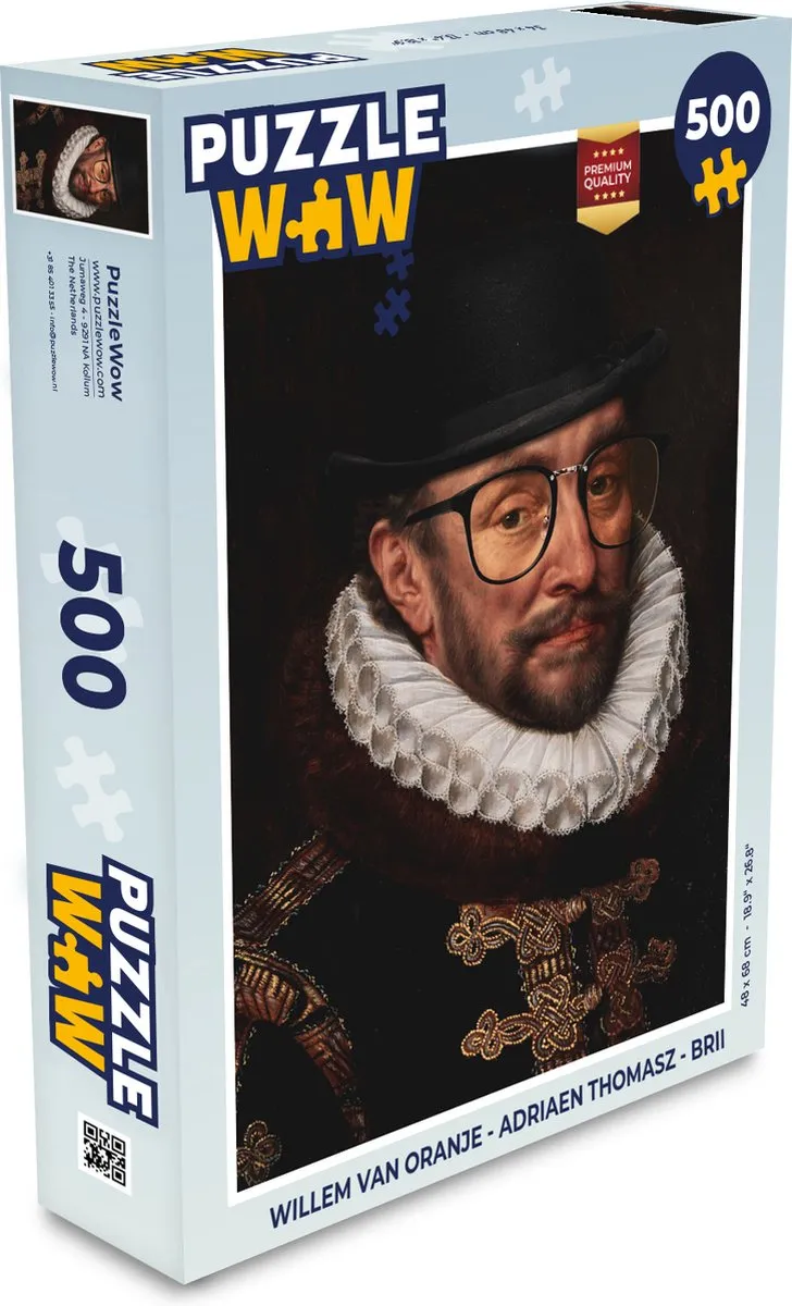 PuzzleWow Willem van Oranje Legpuzzel 500 Stuks