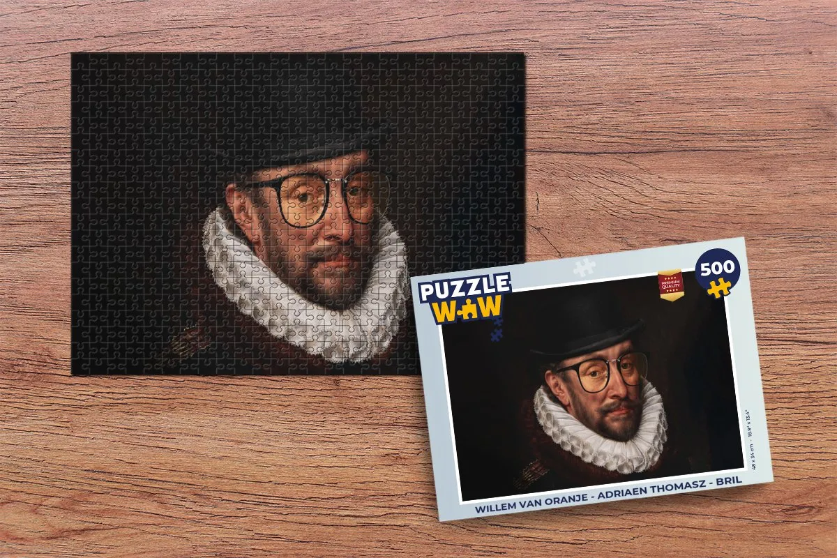 PuzzleWow Willem van Oranje Legpuzzel 500 Stuks - Multicolor
