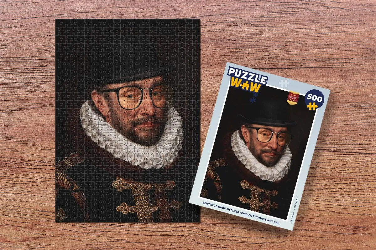 PuzzleWow Willem van Oranje Legpuzzel 500 Stuks - Multicolor