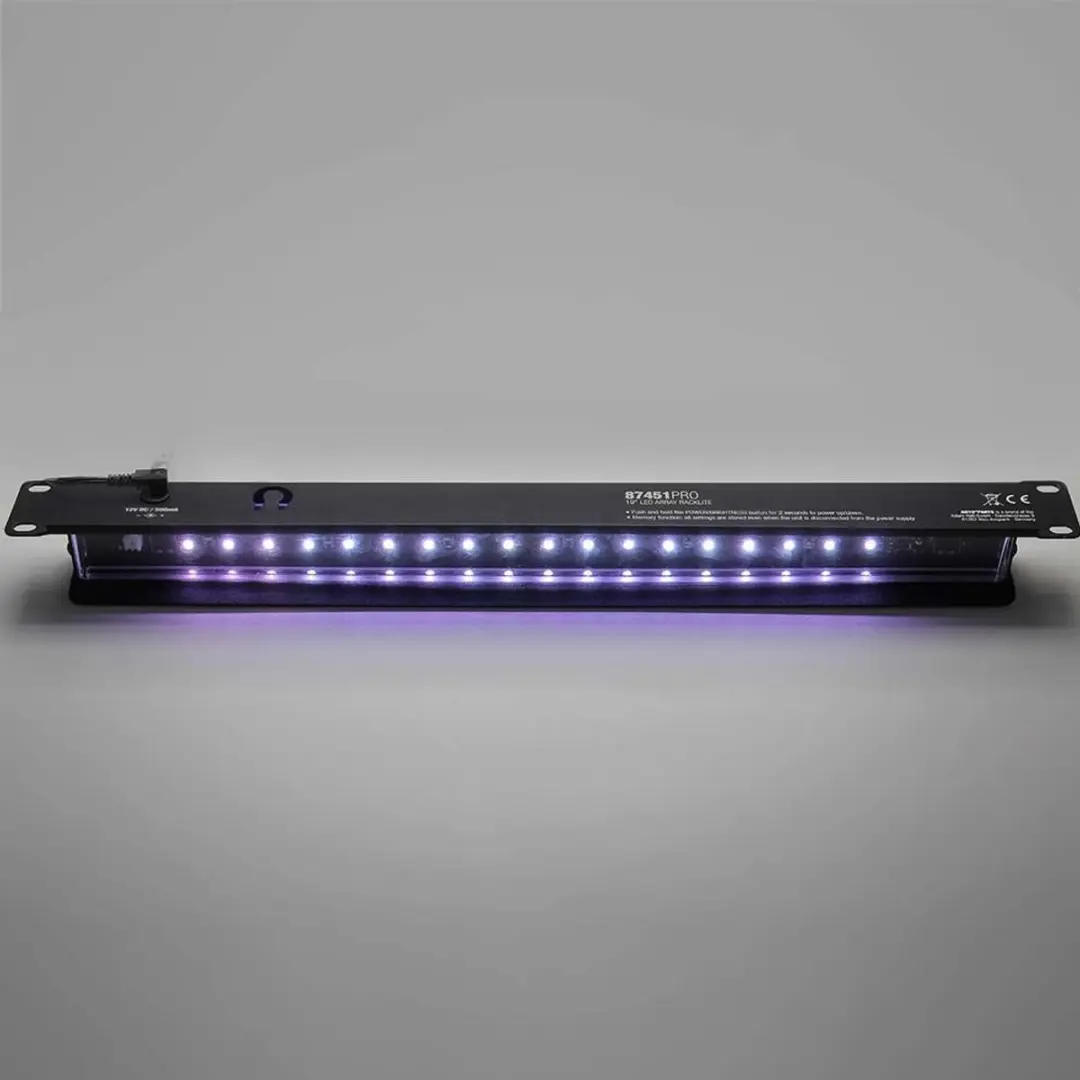 Adam Hall 87451PRO Rack Light 1HE - Wit - afbeelding 2 van 6