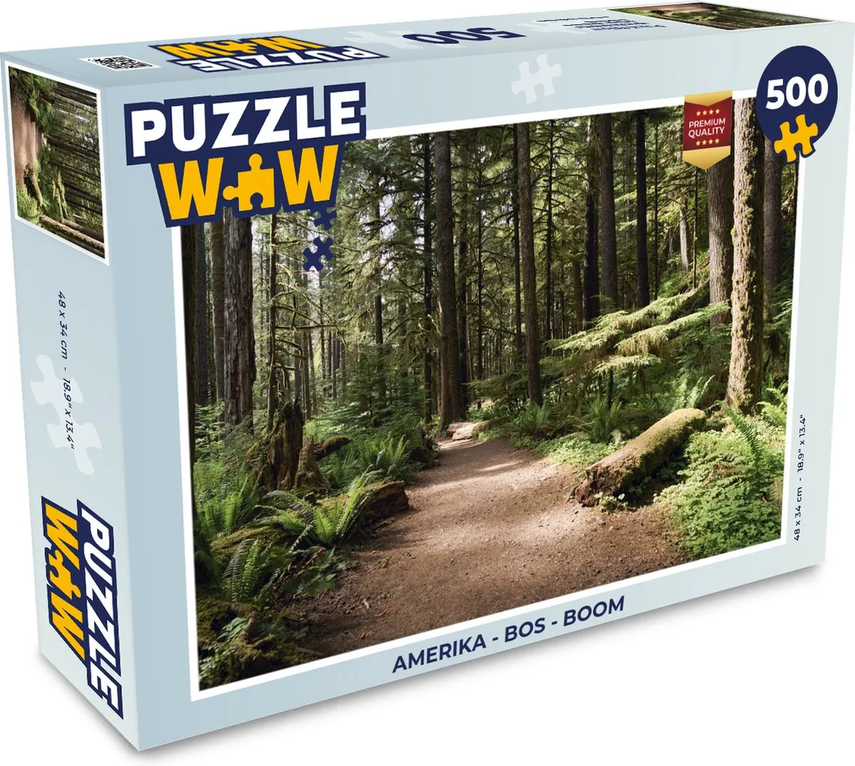 PuzzleWow Amerika Bos Boom Legpuzzel 500 Stuks