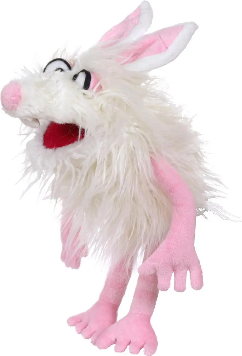 Living Puppets Monster to go Handpop - LW-T1-50 - Wit/Roze