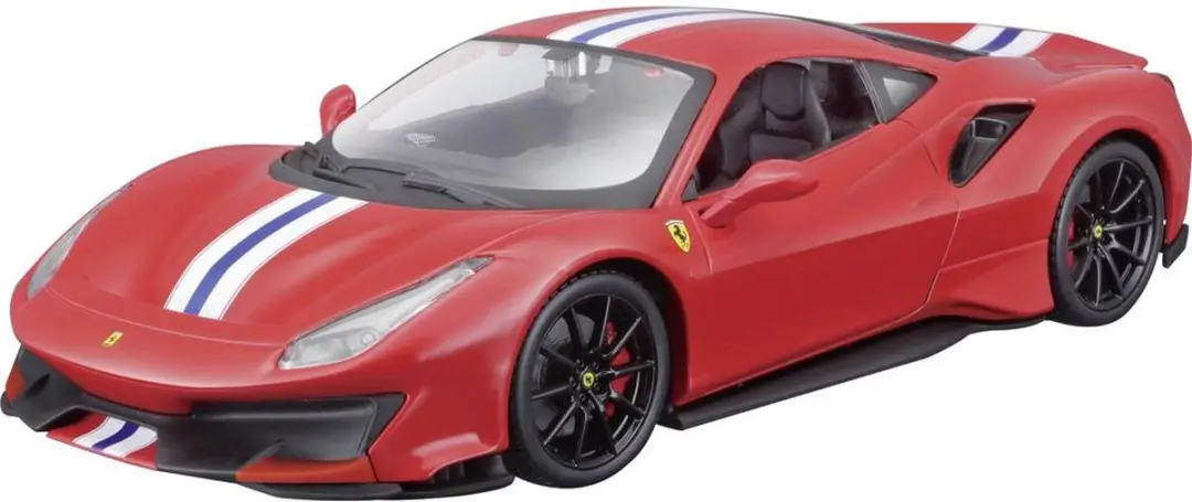 Bburago Ferrari 488 Pista 1:24 Auto - Rood