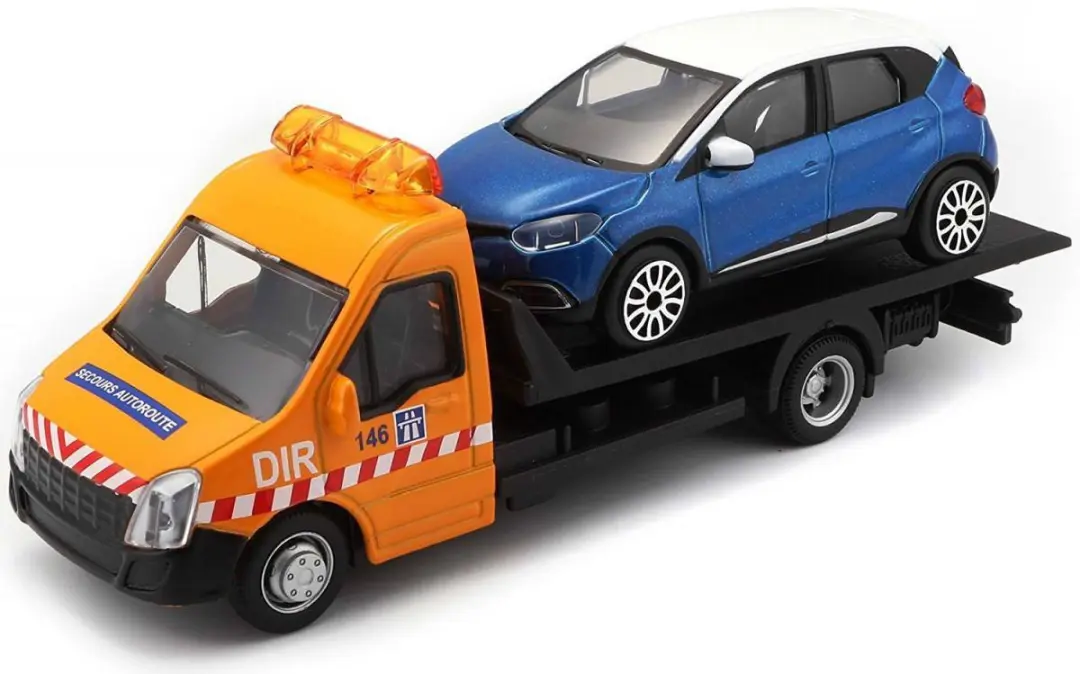 Bburago Street Fire Flatbed 1:43 - Licht blauw