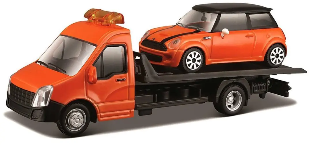 Bburago Street Fire Flatbed 1:43 - Licht blauw