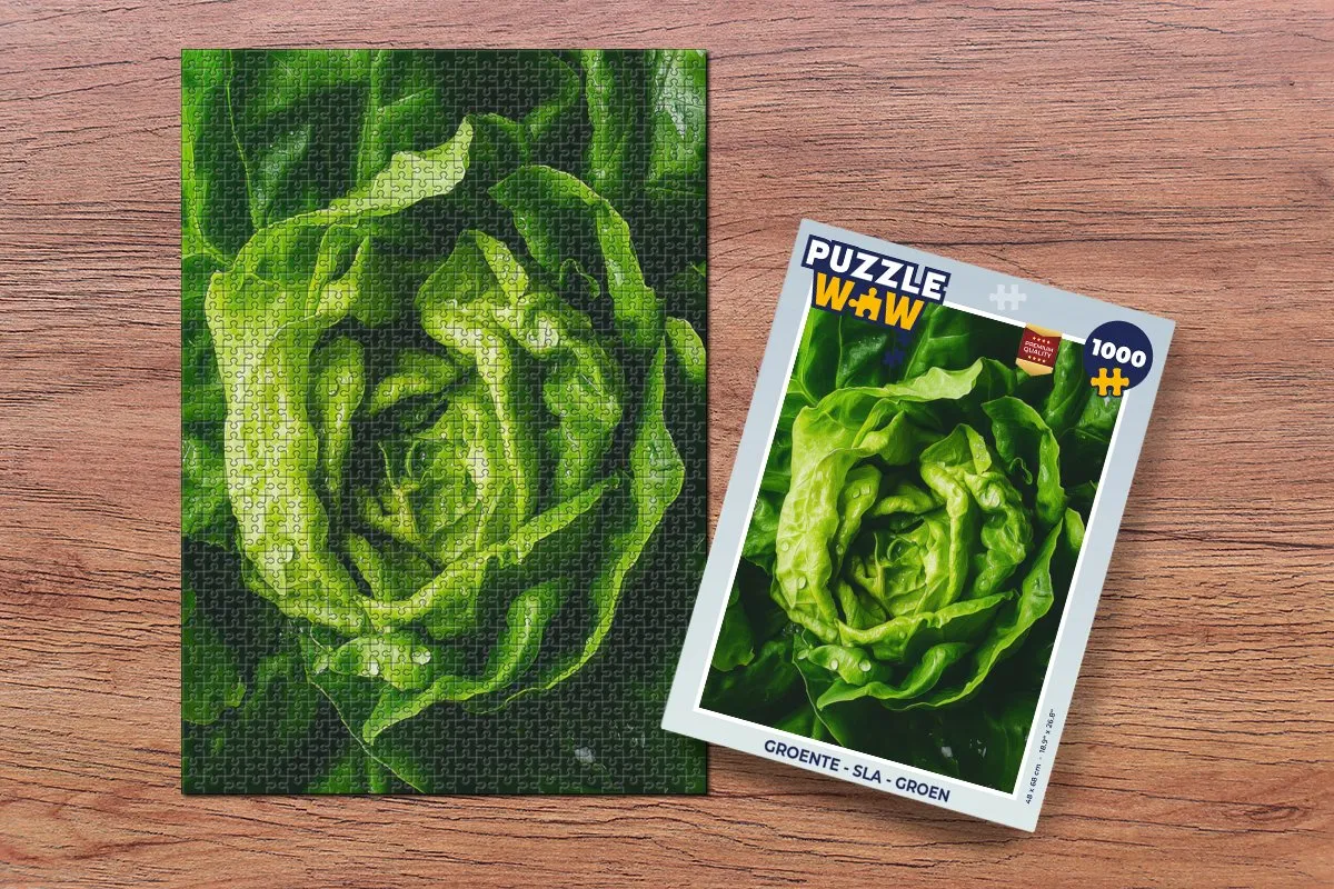 PuzzleWow Groente Sla Legpuzzel 1000 Stuks - Groen