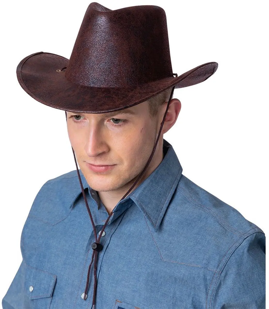 Cowboyhoed van oud nepleer Lou