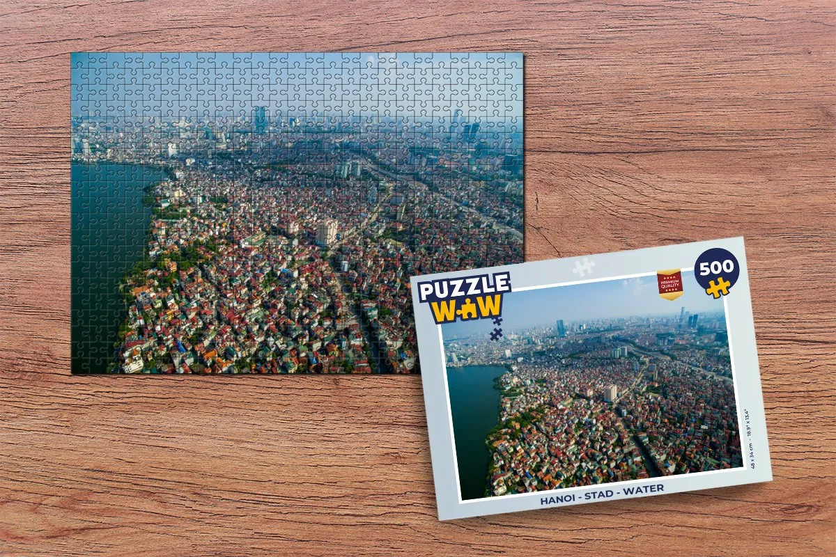 PuzzleWow Hanoi Legpuzzel 500 Stuks - Multicolor