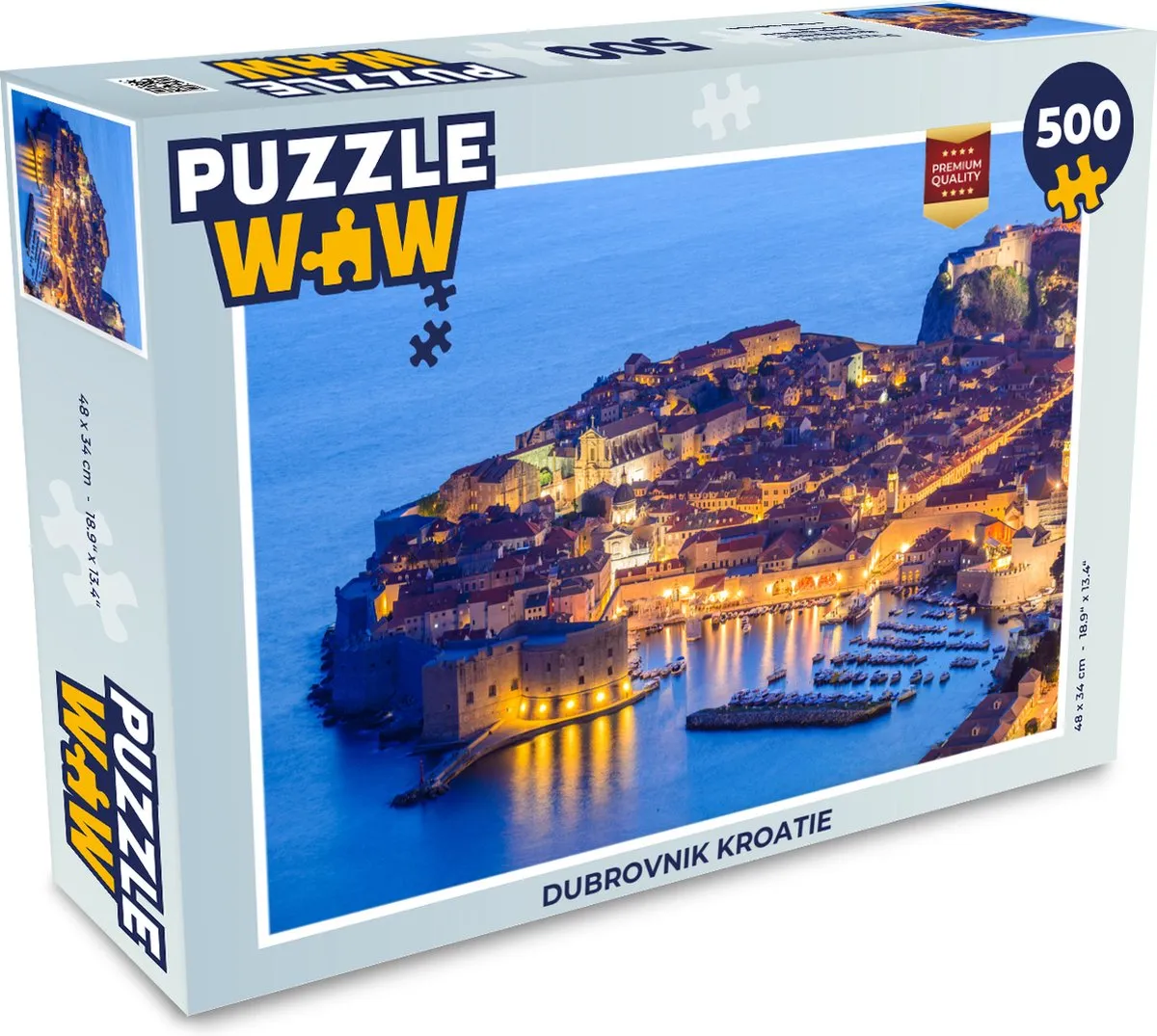 PuzzleWow Legpuzzel Dubrovnik Kroatië 500 Stuks