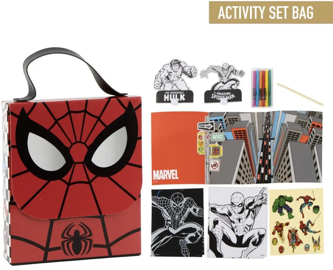 Marvel Spiderman Activiteitenset in Tas