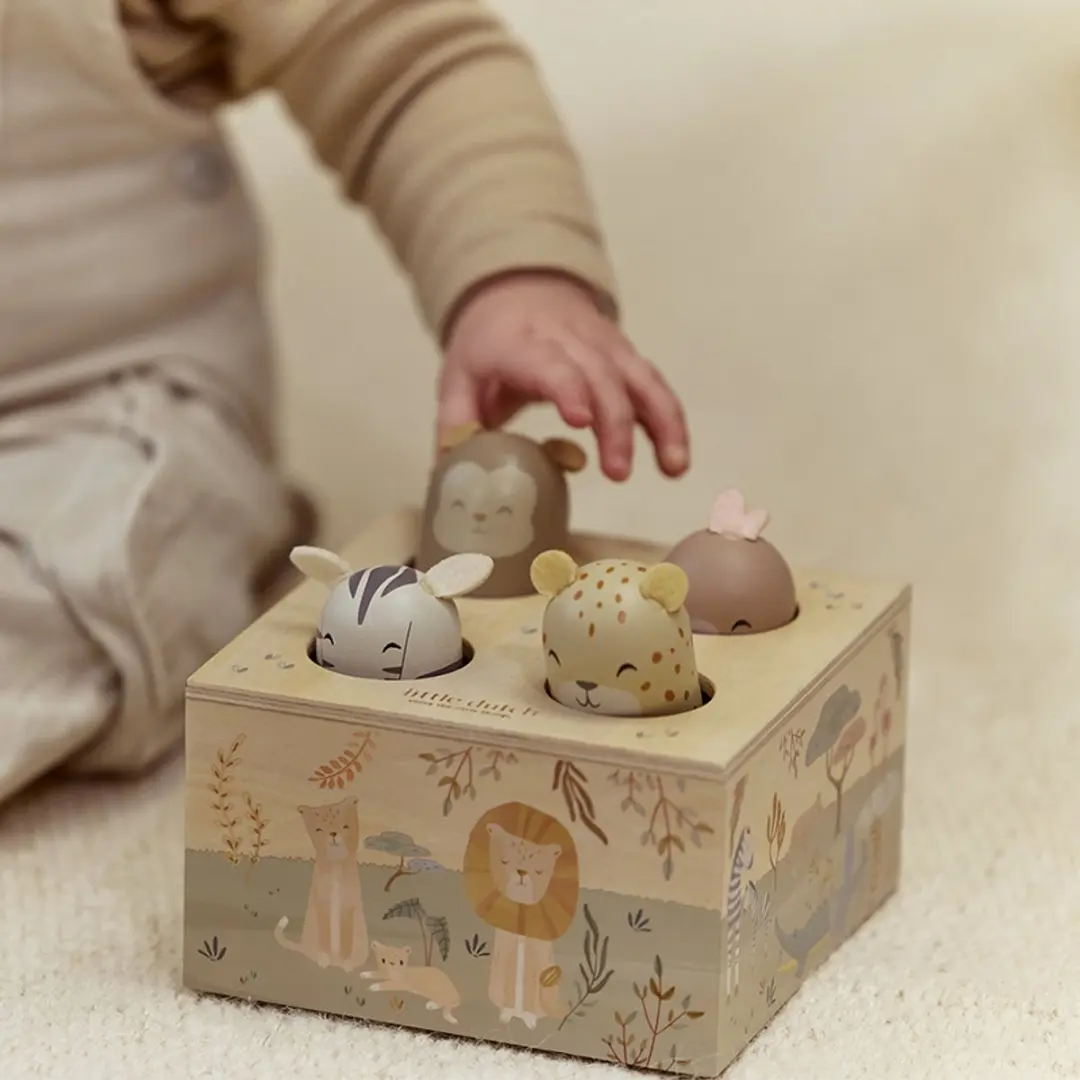 Little Dutch Houten Pop-up Safari Friends FSC - Multi - afbeelding 5 van 6