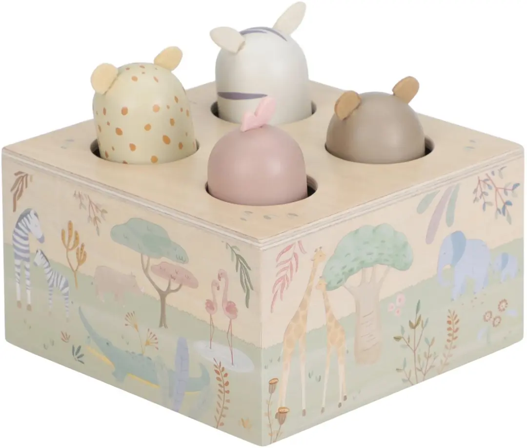 Little Dutch Houten Pop-up Safari Friends FSC - Multi - afbeelding 6 van 6