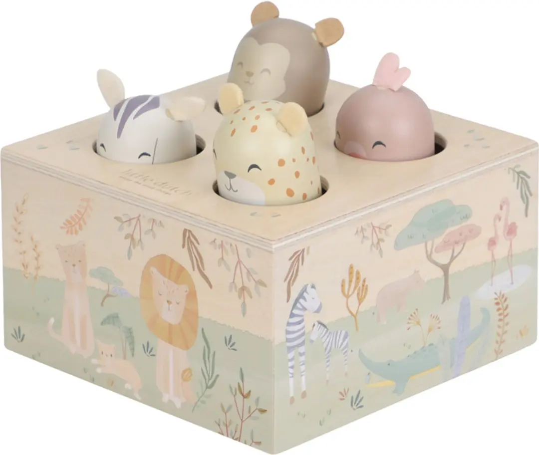 Little Dutch Houten Pop-up Safari Friends FSC - Multi - afbeelding 2 van 6