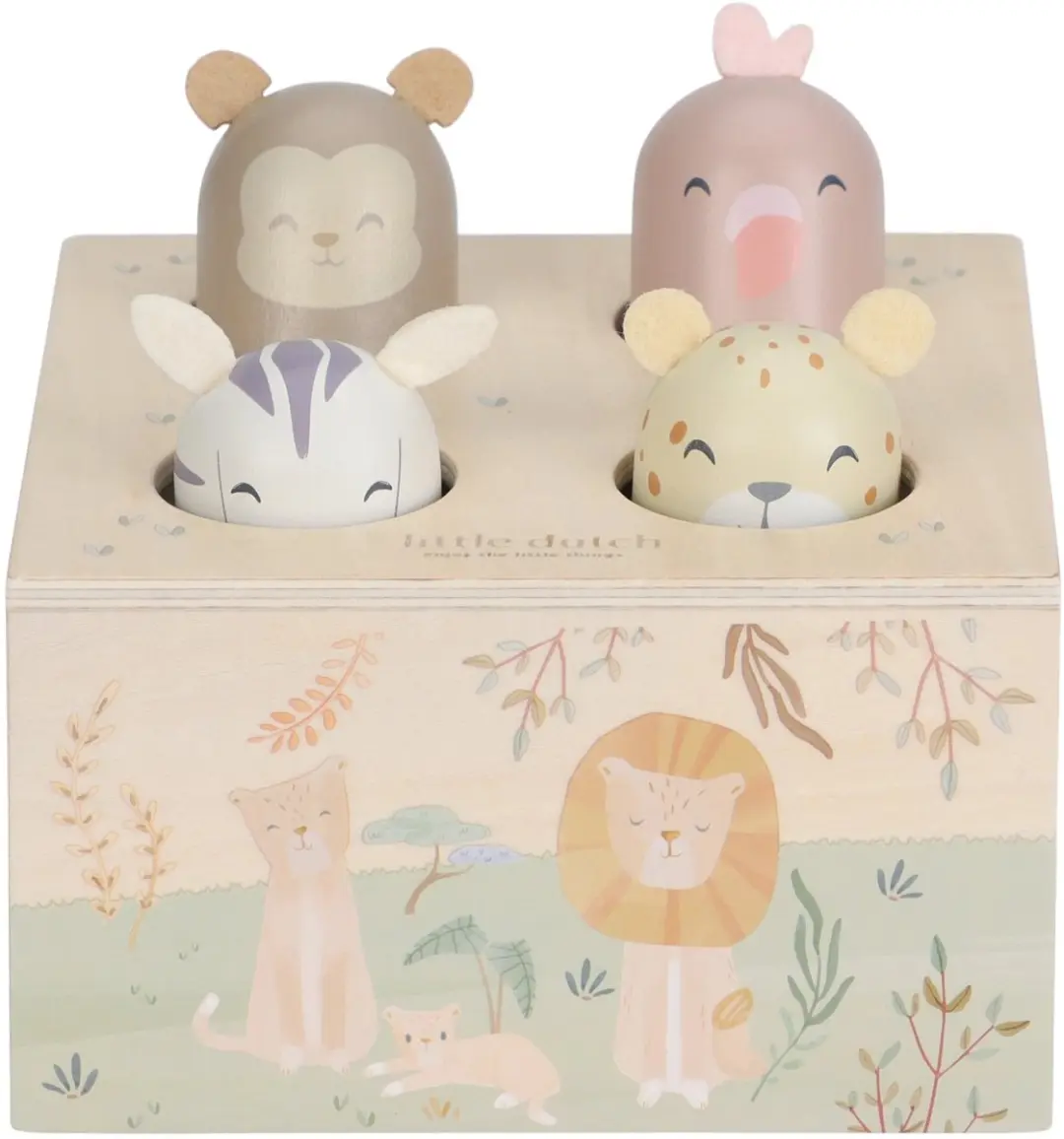 Little Dutch Houten Pop-up Safari Friends FSC