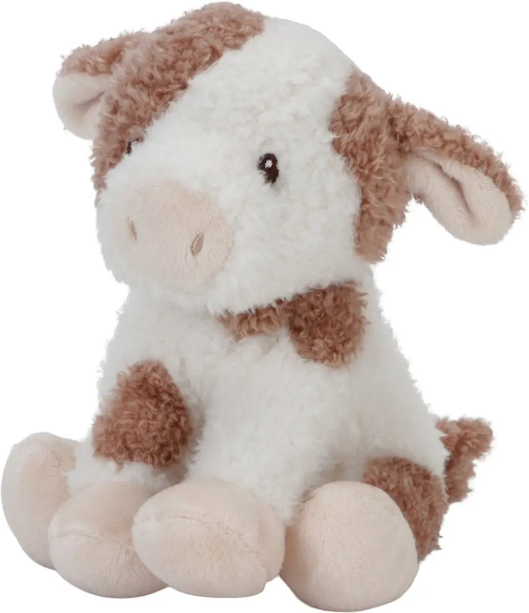Little Dutch Little Farm Knuffelkoe 25cm - Bruin/Wit - afbeelding 5 van 6