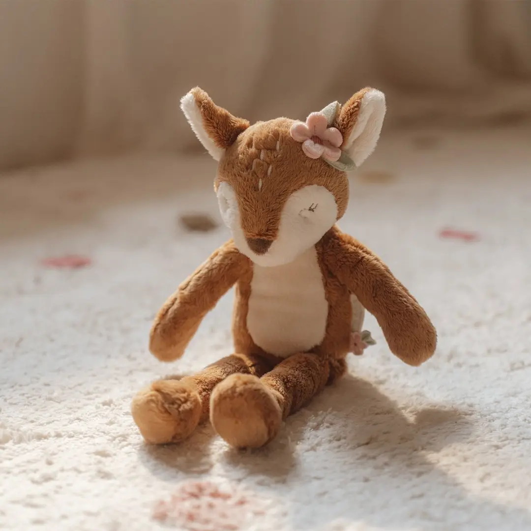 Little Dutch Fairy Garden Hert Knuffel 33cm - Bruin