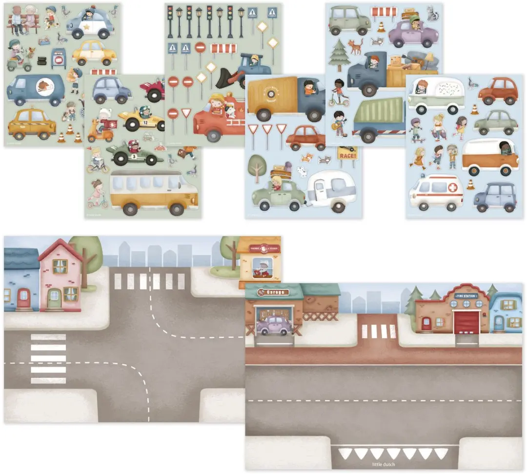 Little Dutch Jim & Friends Stickerboekje - 90+ Stickers