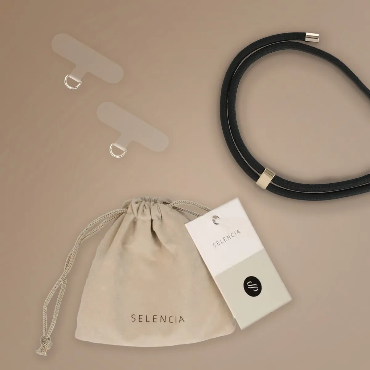 Selencia SH00079477 Telefoonkoord - Zwart