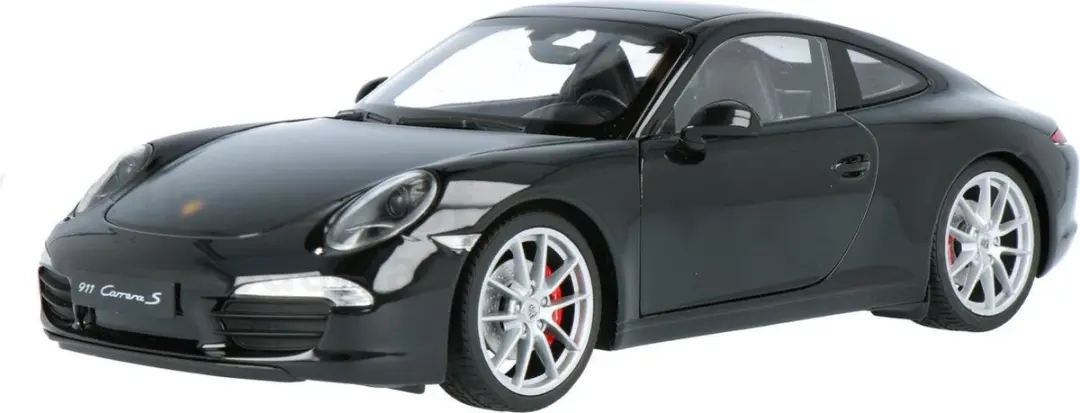 Porsche 911 Carrera S (Zwart) (20 cm) 1/24 Bburago
