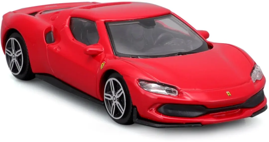 Ferrari 296 GTB lengte 10 cm Bburago 18-36055RED schaalmodel 1:43 modelauto spee