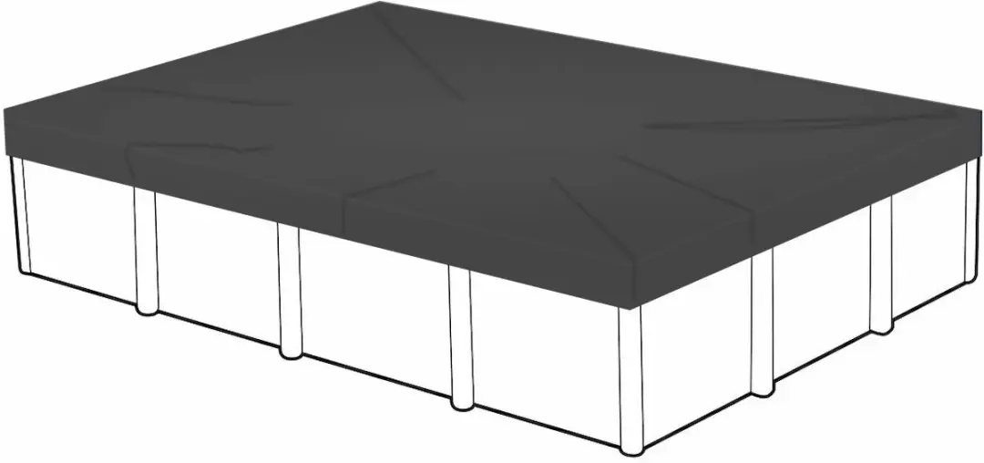 W'eau Afdekzeil Rechthoekig 600x300cm - Donkerblauw