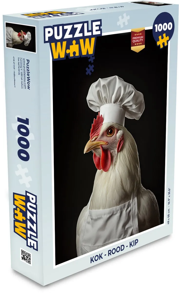 PuzzleWow Kok Legpuzzel 1000 Stuks