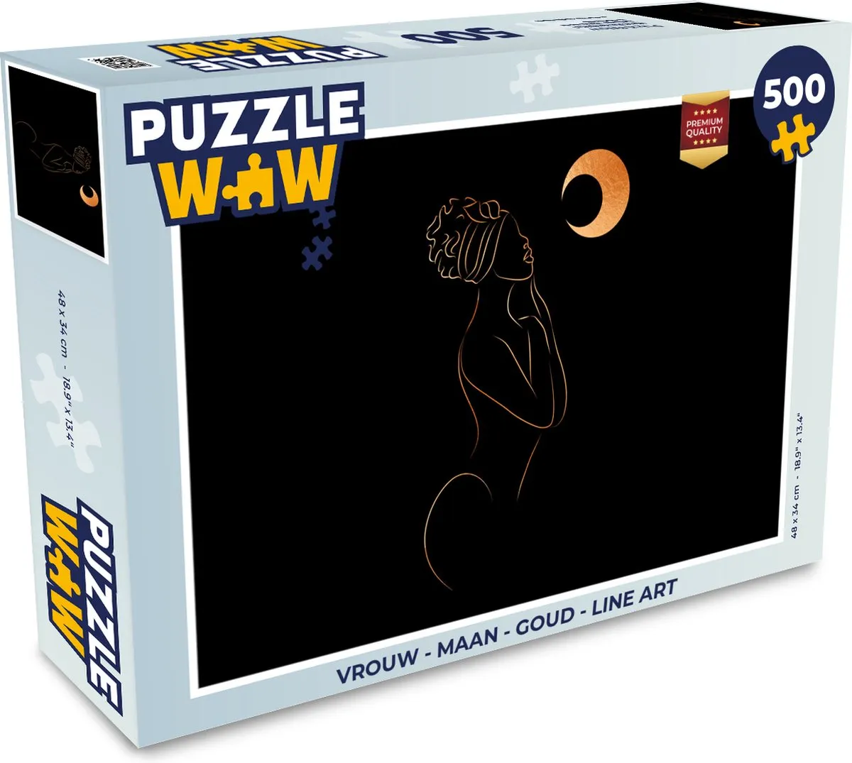 PuzzleWow Maan Legpuzzel 500 Stuks
